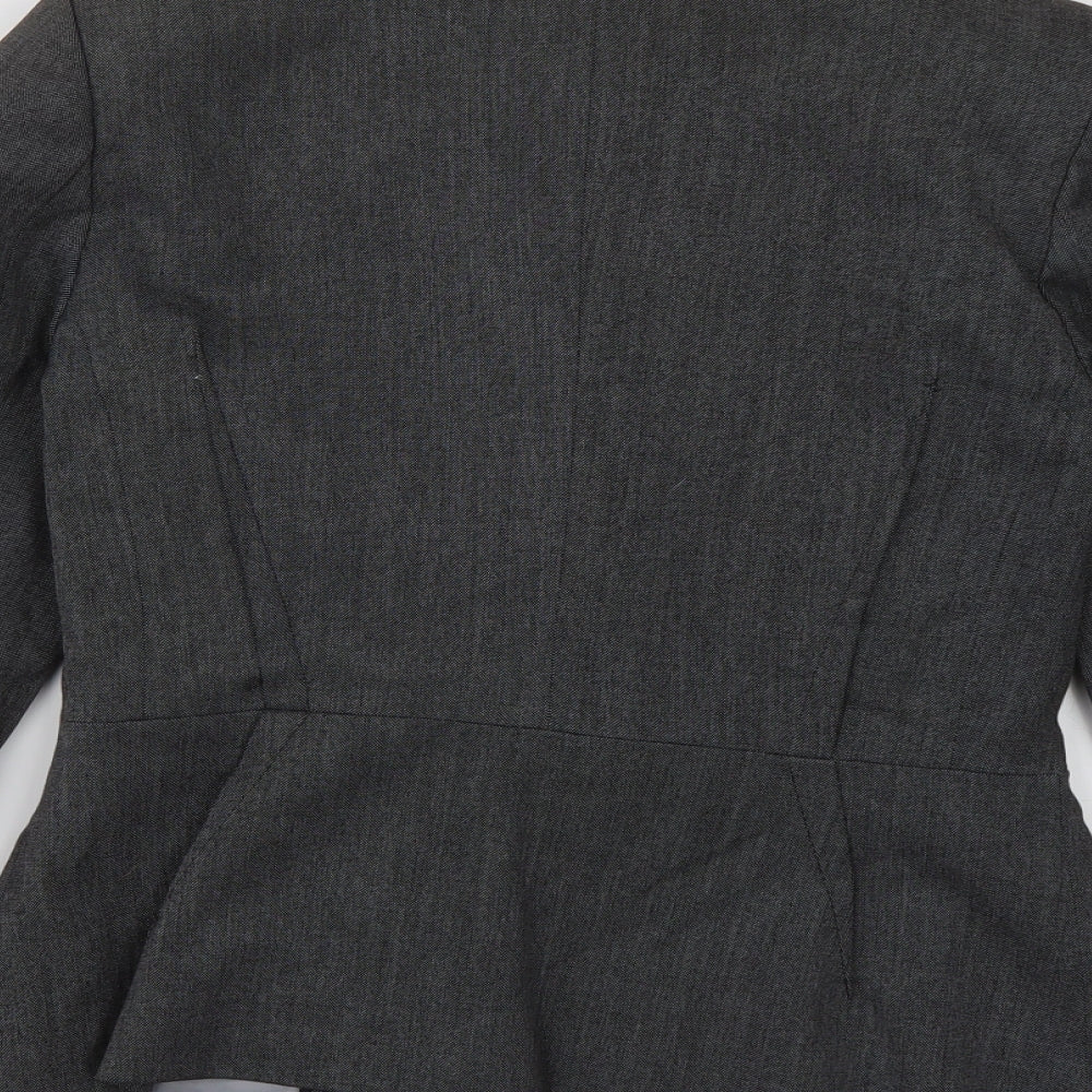 Debenhams Womens Grey   Jacket Blazer Size 10  Button