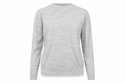 Next Womens Grey Crew Neck Striped Viscose Pullover Jumper Size 6
