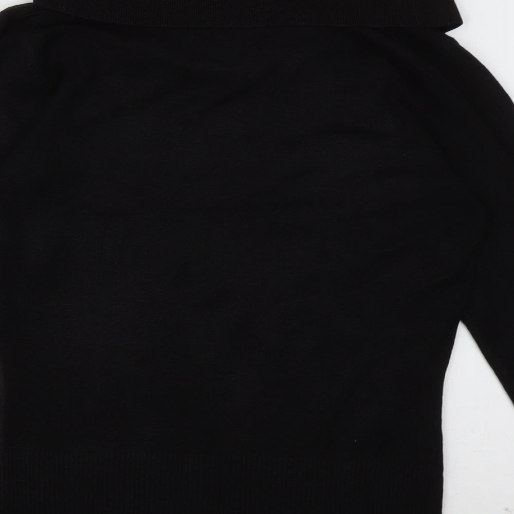 Principles Womens Black  Acrylic Pullover Sweatshirt Size 10  Pullover
