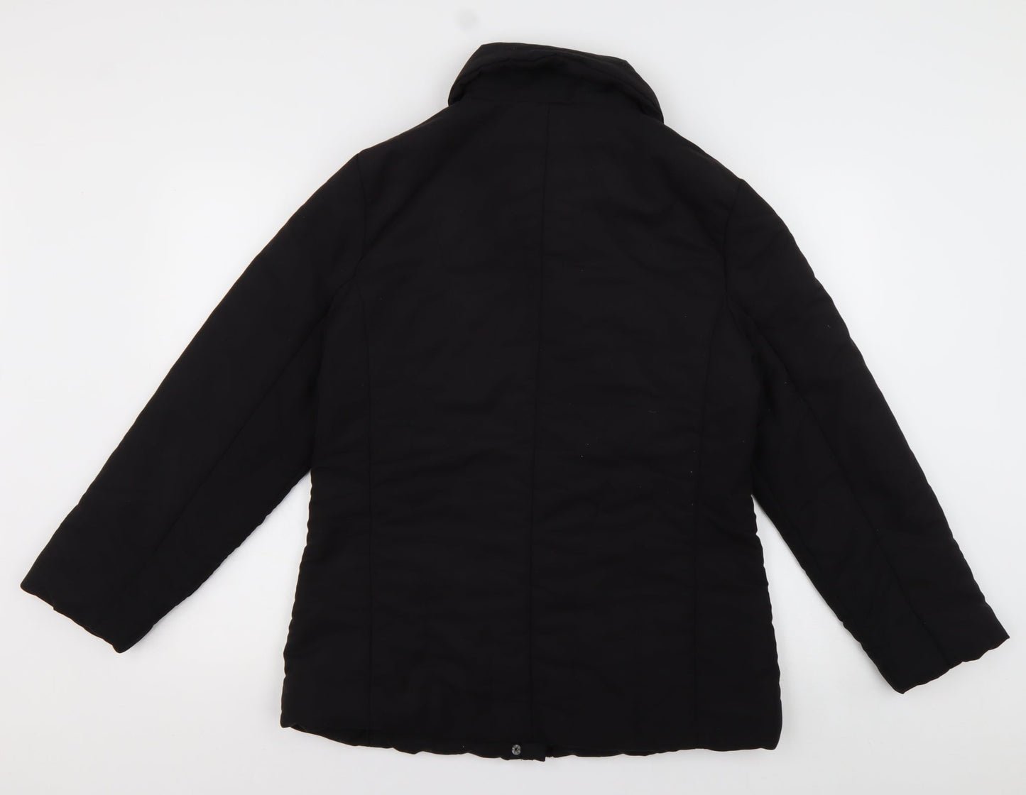 ys collection Womens Black   Overcoat Coat Size 14  Zip