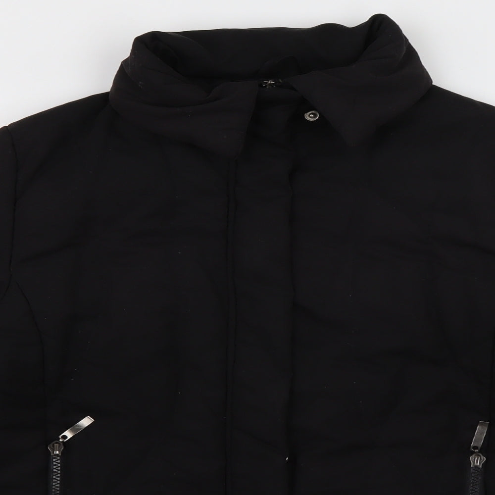 ys collection Womens Black   Overcoat Coat Size 14  Zip