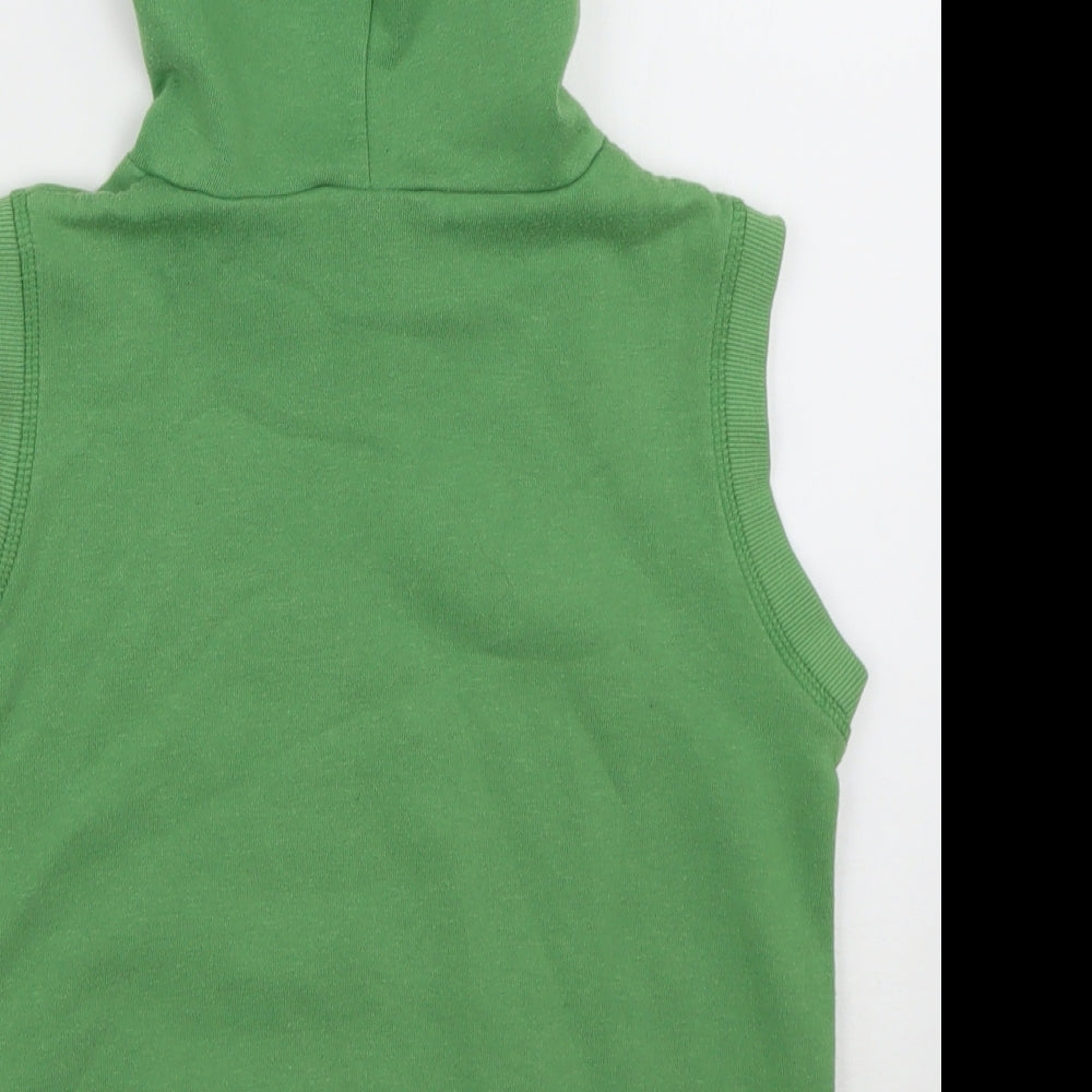 M&Co Boys Green  Polyester Pullover Hoodie Size 7-8 Years  Pullover