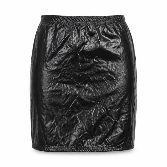 PRETTYLITTLETHING Womens Black  Polyester A-Line Skirt Size 10