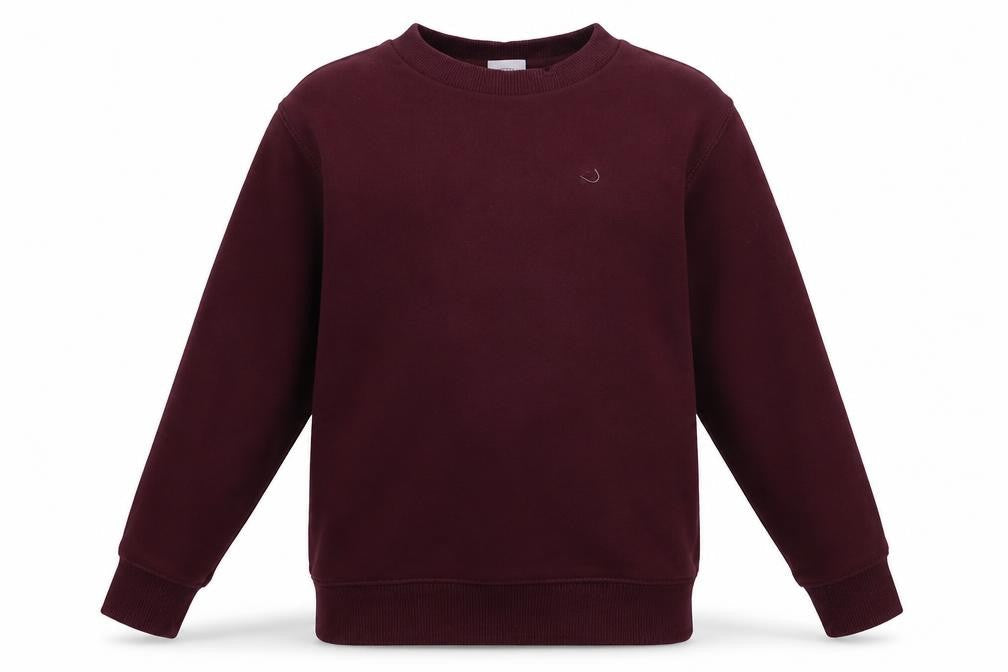 sainsburys Boys Red Crew Neck  Cotton Pullover Jumper Size 4 Years  Pullover