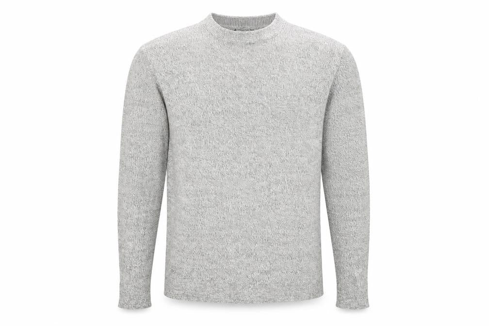 Kensington Mens Grey Mock Neck  Acrylic Pullover Jumper Size M