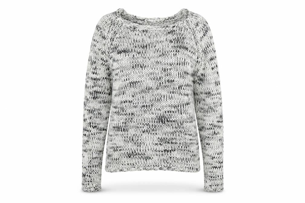 Cubus Womens Grey Round Neck  Acrylic Pullover Jumper Size M