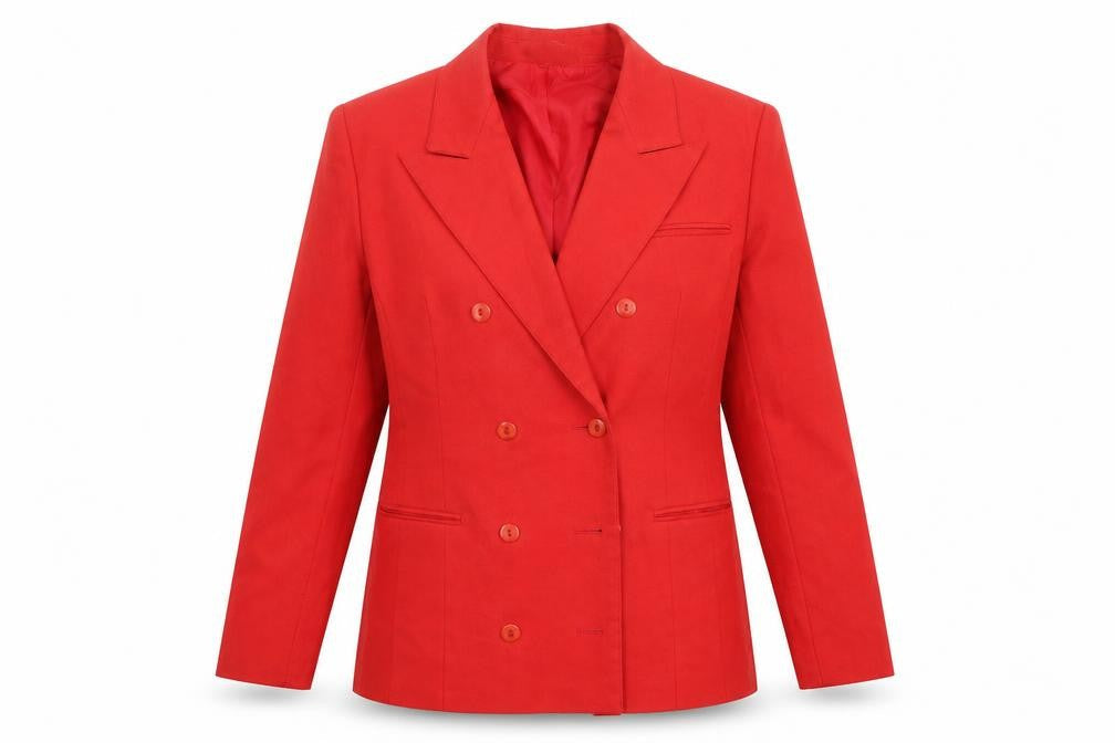 Etam Womens Red  Polyester Jacket Blazer Size 12