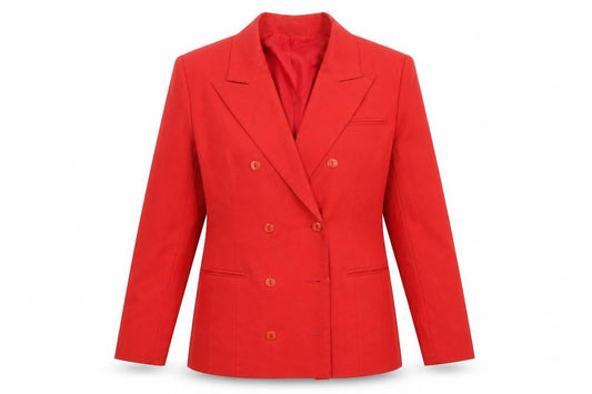 Etam Womens Red  Polyester Jacket Blazer Size 12