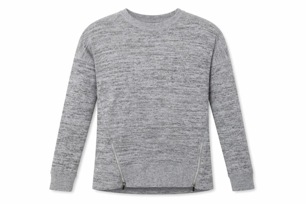 Peacocks Womens Grey Crew Neck  Polyacrylate Fibre Pullover Jumper Size 10
