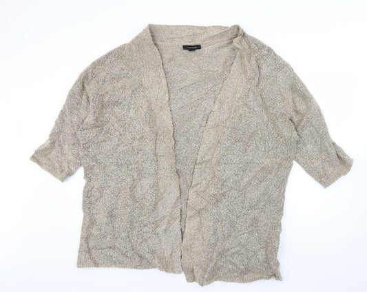 Atmosphere Womens Beige V-Neck  Acrylic Cardigan Jumper Size M