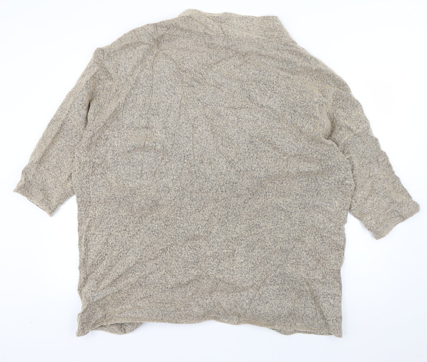Atmosphere Womens Beige V-Neck  Acrylic Cardigan Jumper Size M