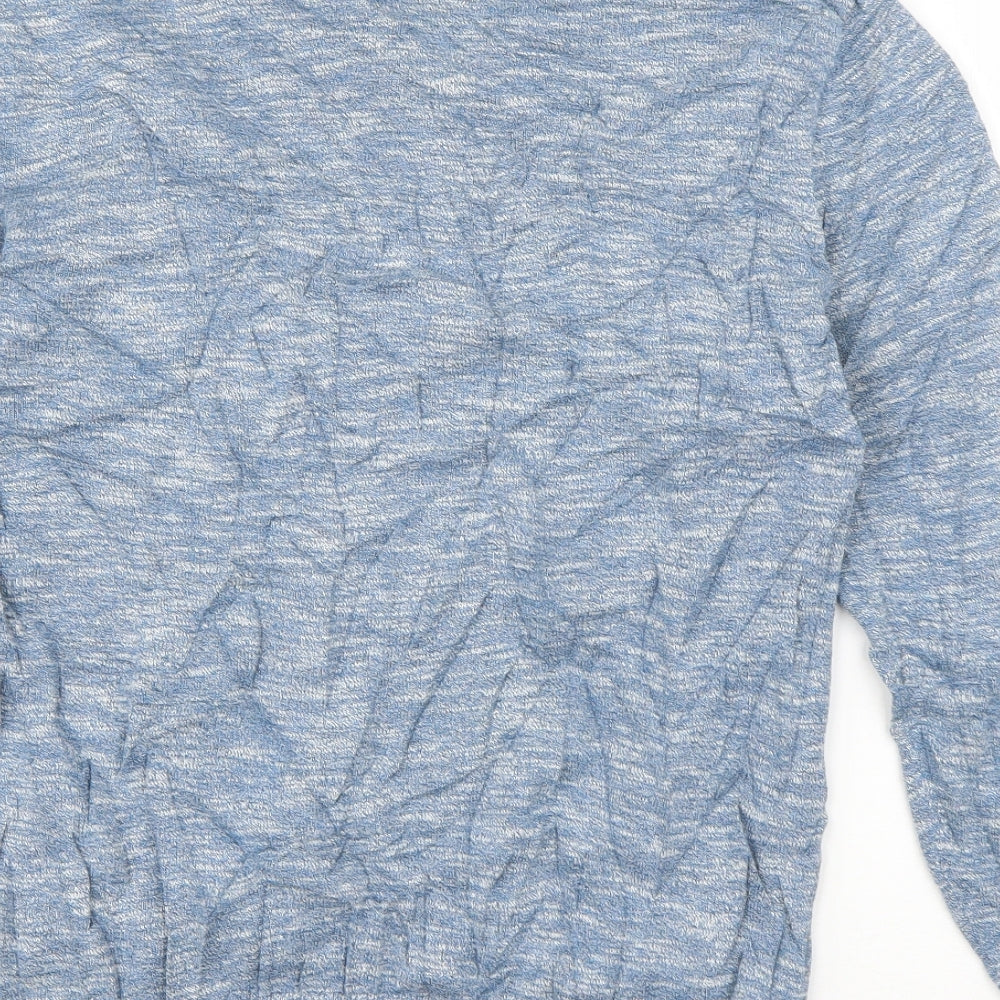 NEXT Womens Blue Boat Neck  Cotton Pullover Jumper Size S