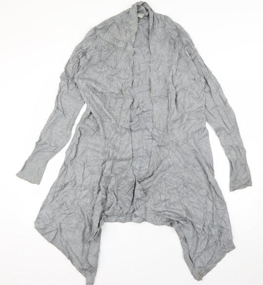 Wallis Womens Grey V-Neck  Viscose Cardigan Jumper Size M