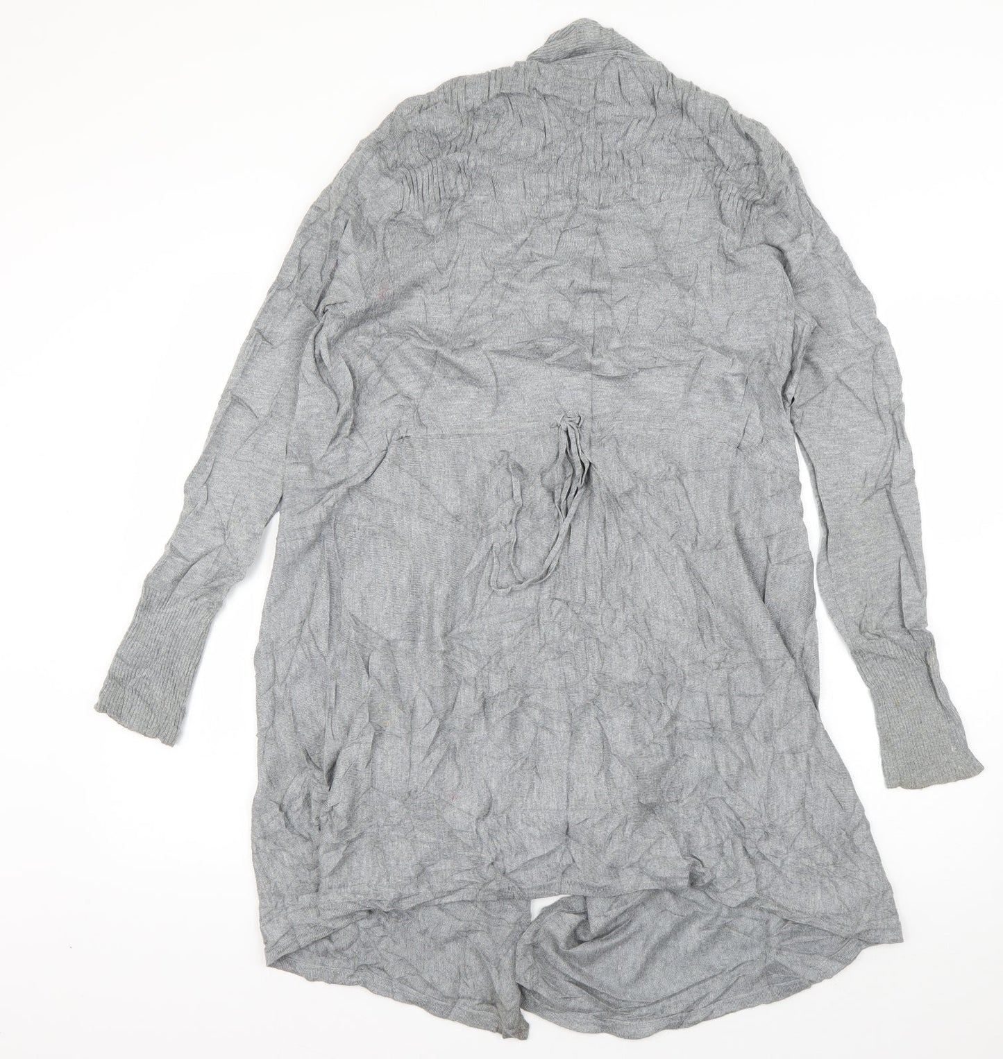 Wallis Womens Grey V-Neck  Viscose Cardigan Jumper Size M