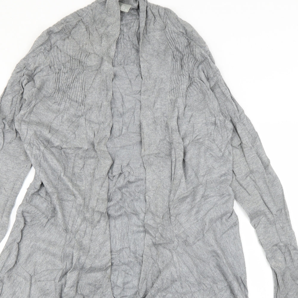 Wallis Womens Grey V-Neck  Viscose Cardigan Jumper Size M