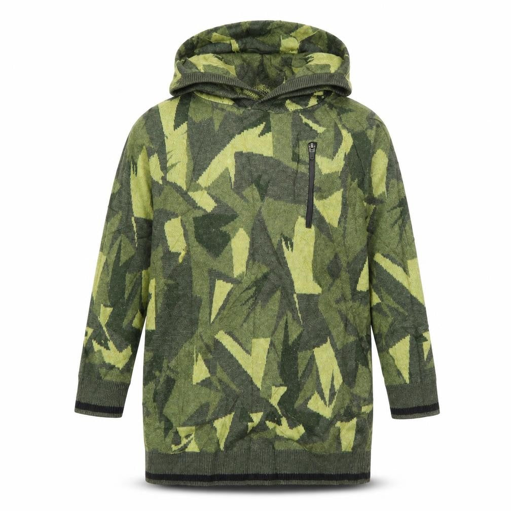 Next Boys Green  Cotton Pullover Hoodie Size 5 Years  Pullover