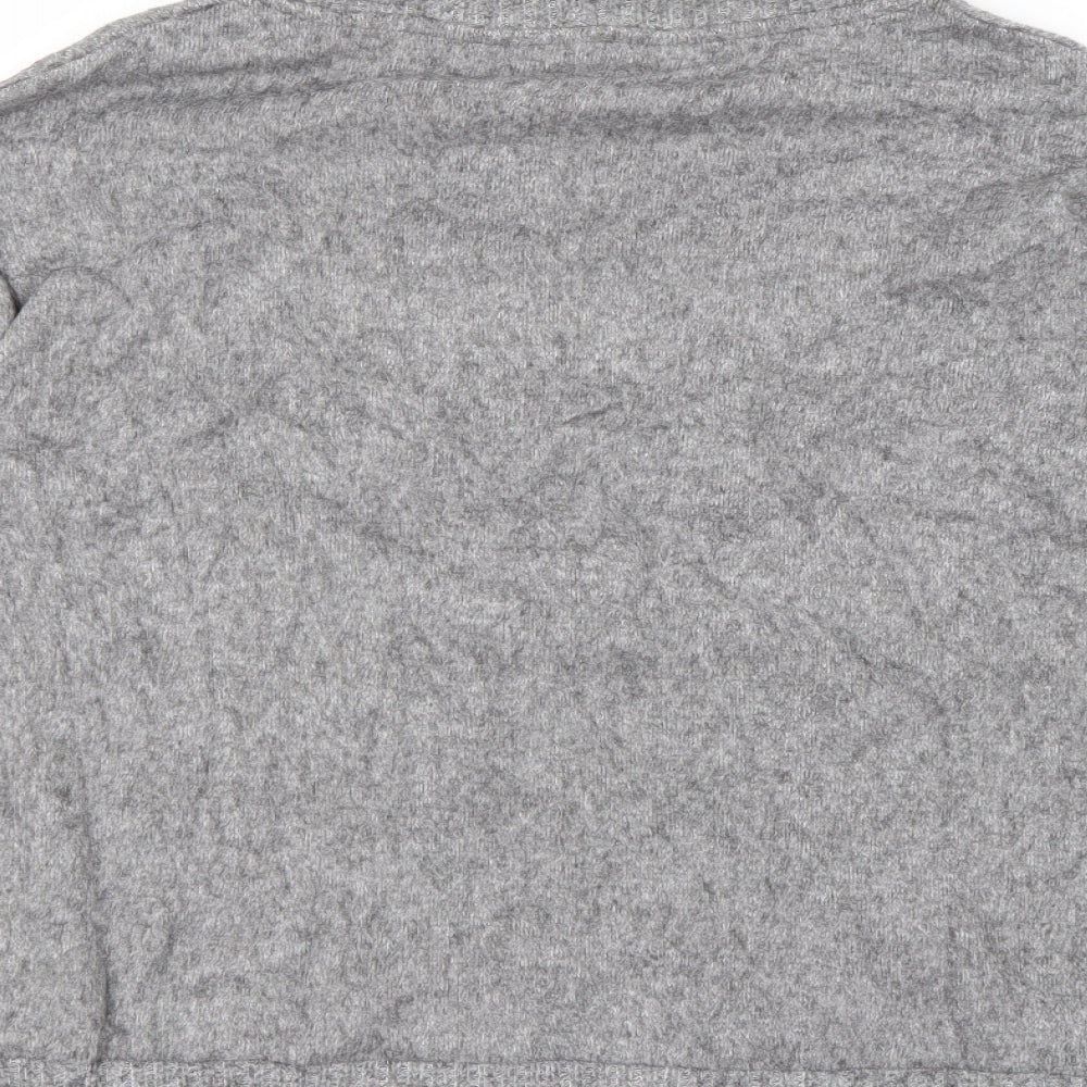 F&F Womens Grey Solid Polyester Top Pyjama Top Size 12