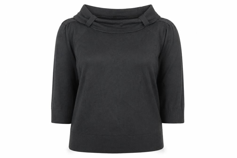Marks & Spencer Womens Grey Roll Neck  Acrylic Pullover Jumper Size 16