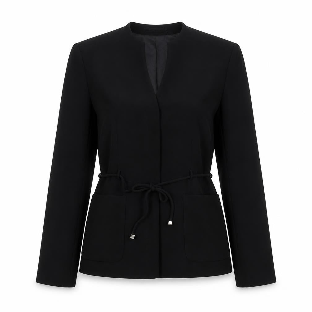 Planet Womens Black   Jacket  Size 8  Tie