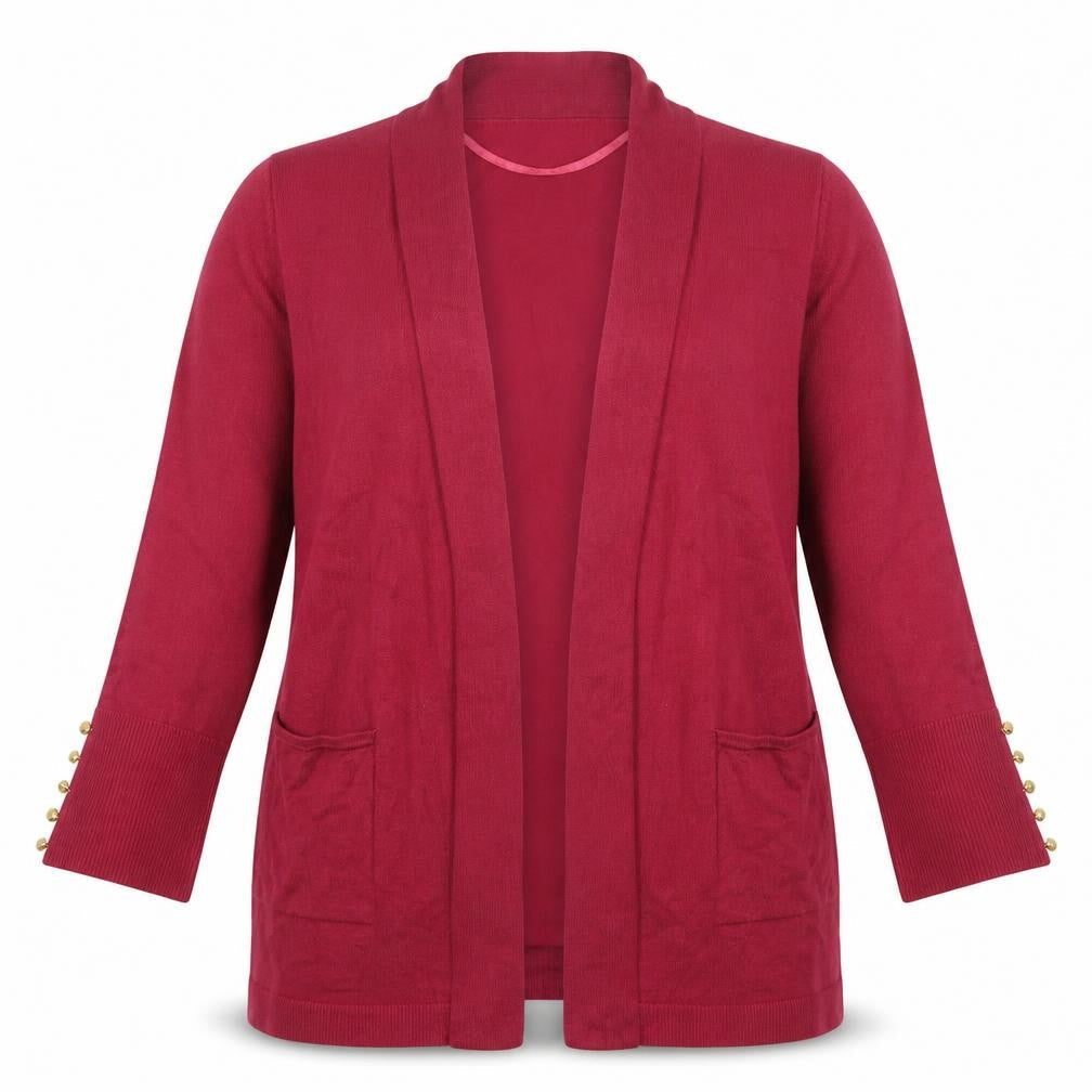 Primark Womens Pink V-Neck  Viscose Cardigan Jumper Size 12