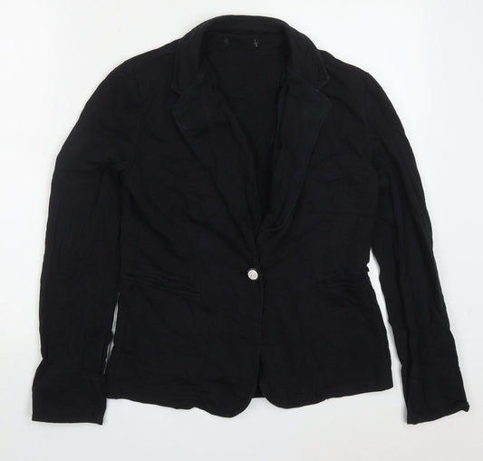 Atmosphere Womens Black   Jacket  Size 10  Button