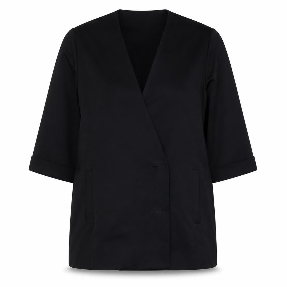 Country Casuals Womens Black   Jacket  Size M  Button