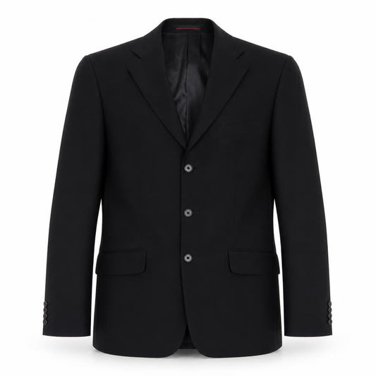 1860 Menswear Mens Black  Polyester Jacket Blazer Size 36