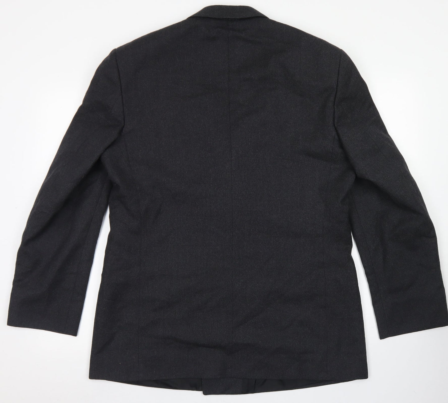 Pinstripe Mens Grey  Wool Jacket Blazer Size 42