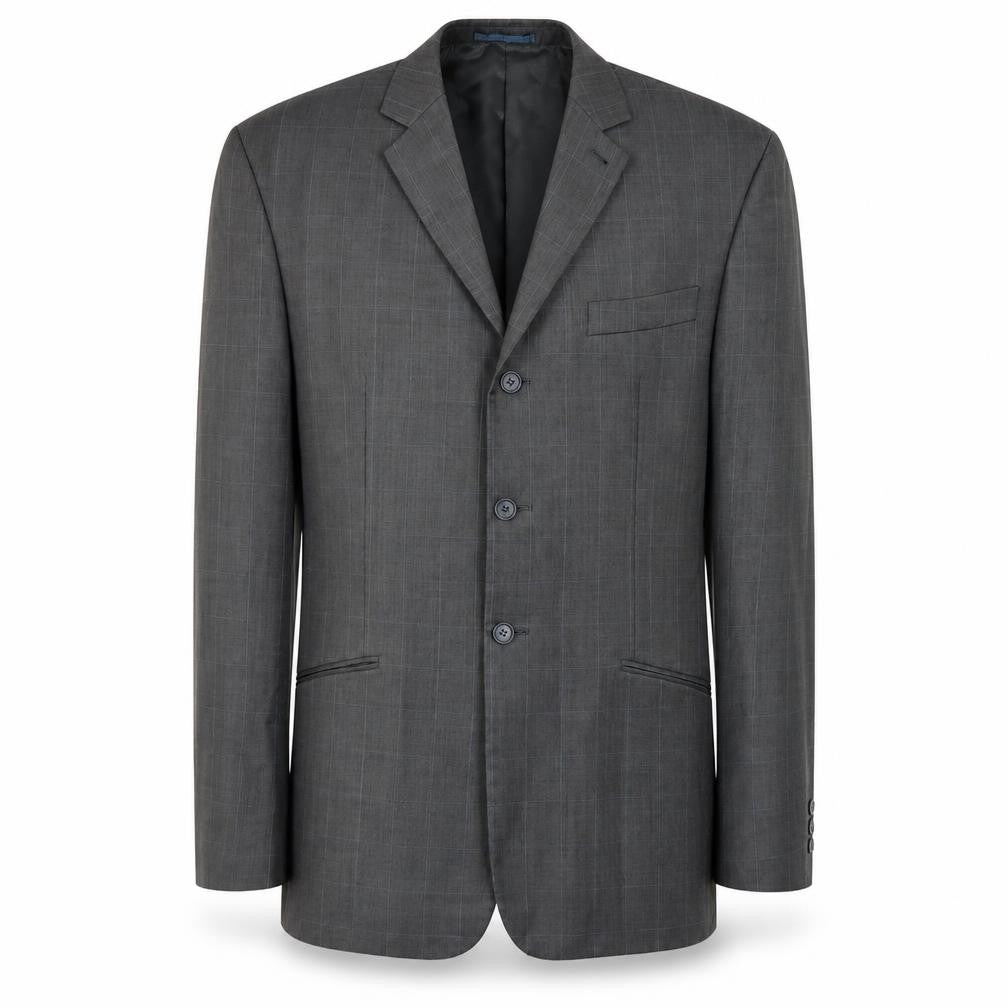 NEXT Mens Grey Plaid Wool Jacket Blazer Size 44