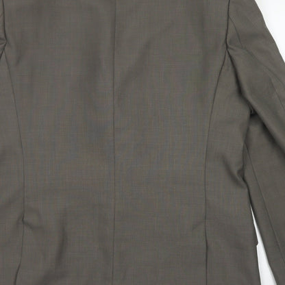 F&F Mens Brown  Polyester Jacket Blazer Size 40