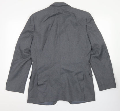 John Collier Mens Grey  Wool Jacket Blazer Size 36