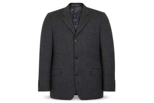 Blakes Mens Grey Striped Wool Jacket Blazer Size 46