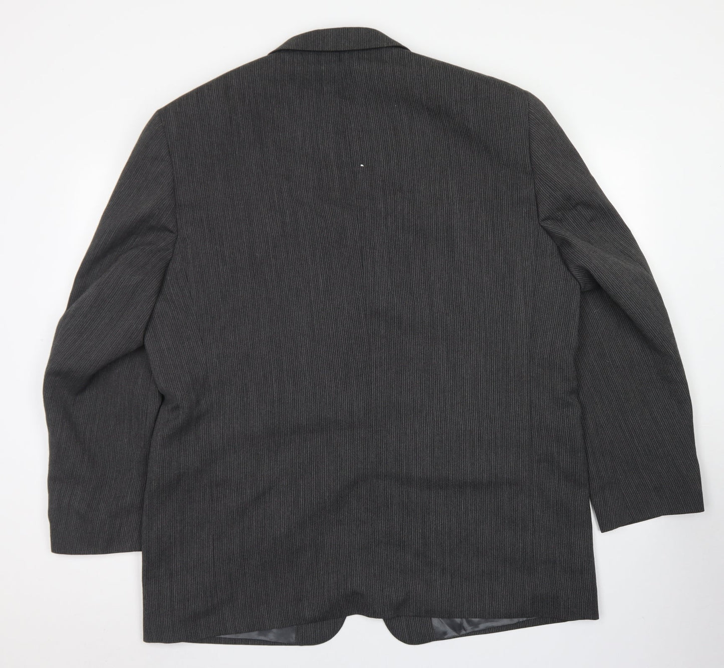Blakes Mens Grey Striped Wool Jacket Blazer Size 46