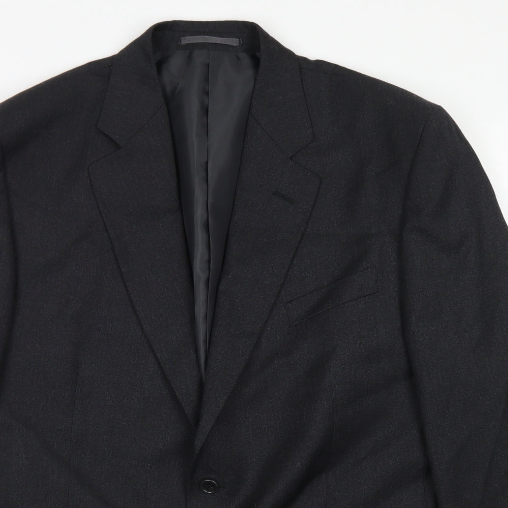 Greenwoods Mens Grey  Wool Jacket Blazer Size 44
