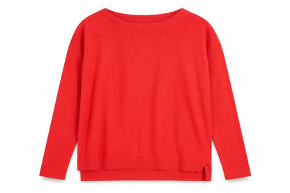 Next Womens Red Round Neck  Polyester Pullover Jumper Size 10