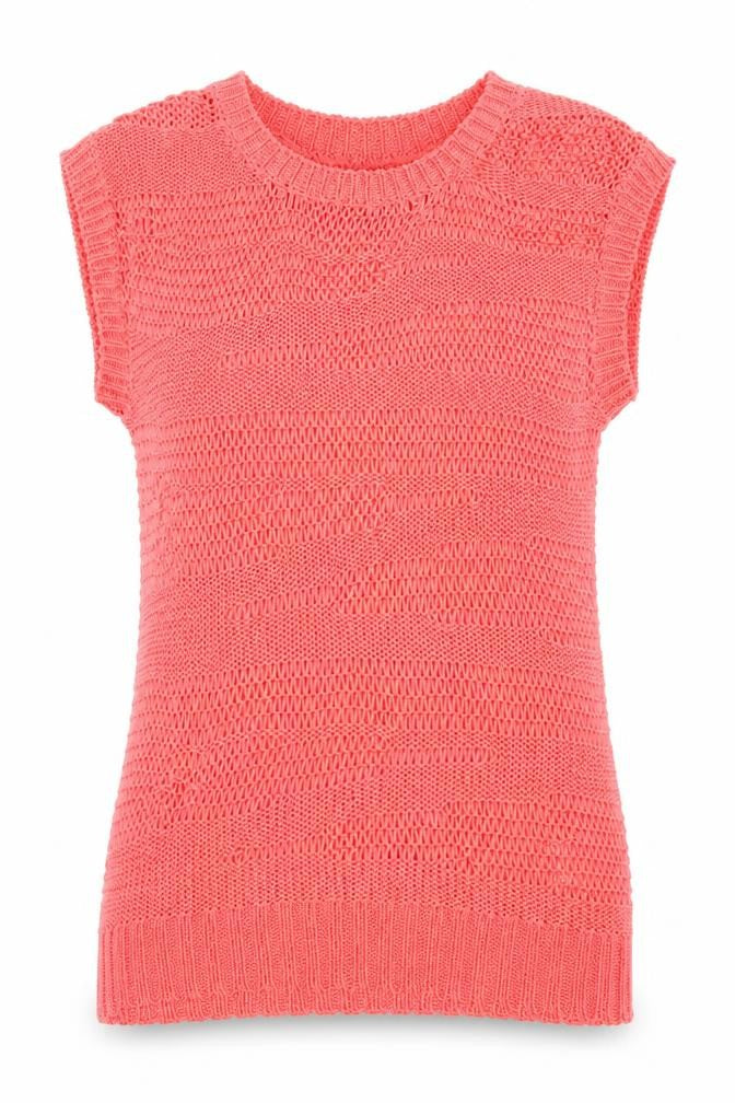 QED London Womens Pink Round Neck  Acrylic Pullover Jumper Size 10