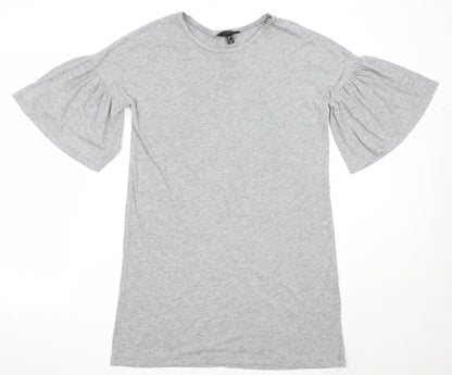 Atmosphere Womens Grey  Polyester Basic T-Shirt Size 10 Round Neck