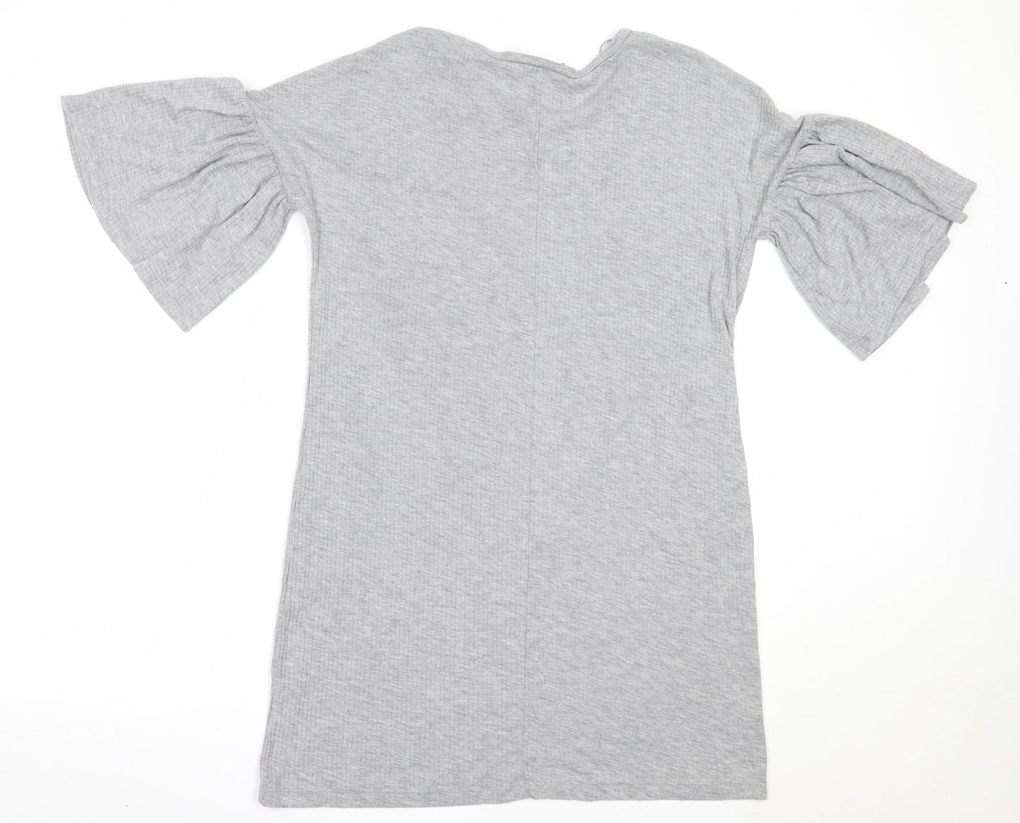 Atmosphere Womens Grey  Polyester Basic T-Shirt Size 10 Round Neck