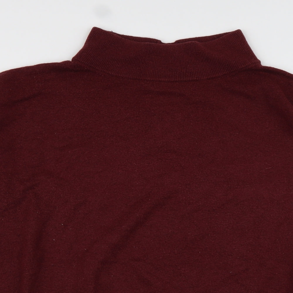 French Connection Mens Red  Acrylic Pullover Sweatshirt Size M