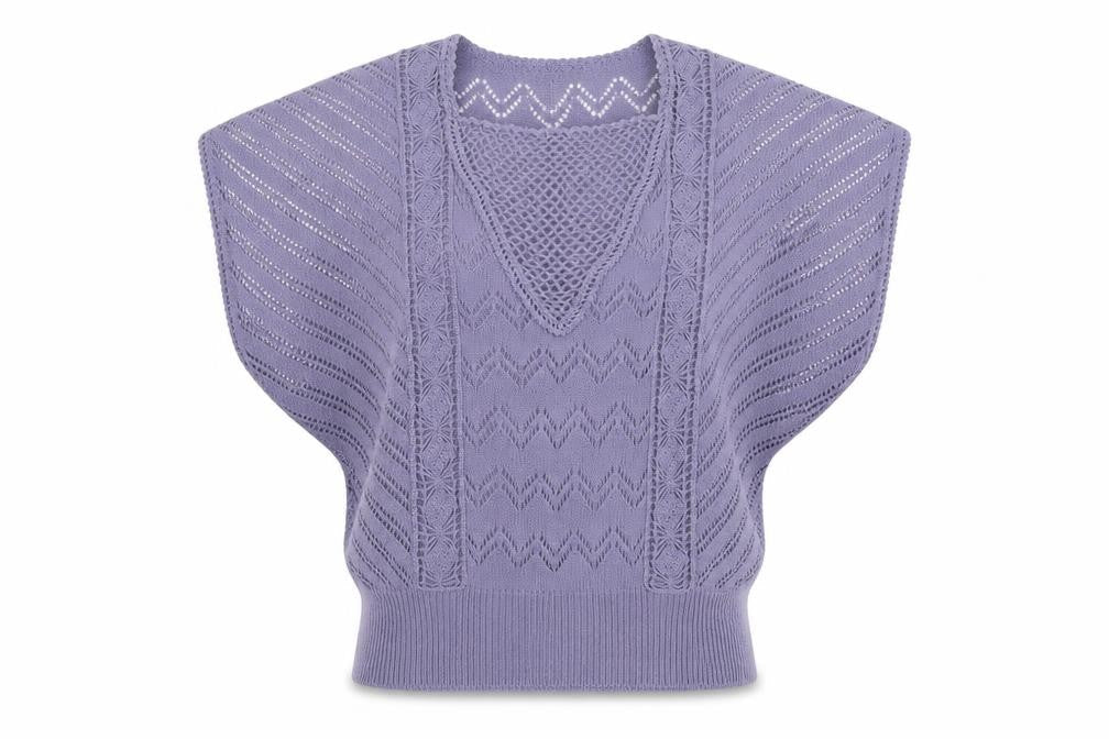 Preworn Womens Purple Geometric Cotton Pullover Sweatshirt Size M  Pullover