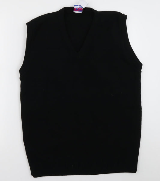 uni form Womens Black  Acrylic Pullover Sweatshirt Size 14  Pullover