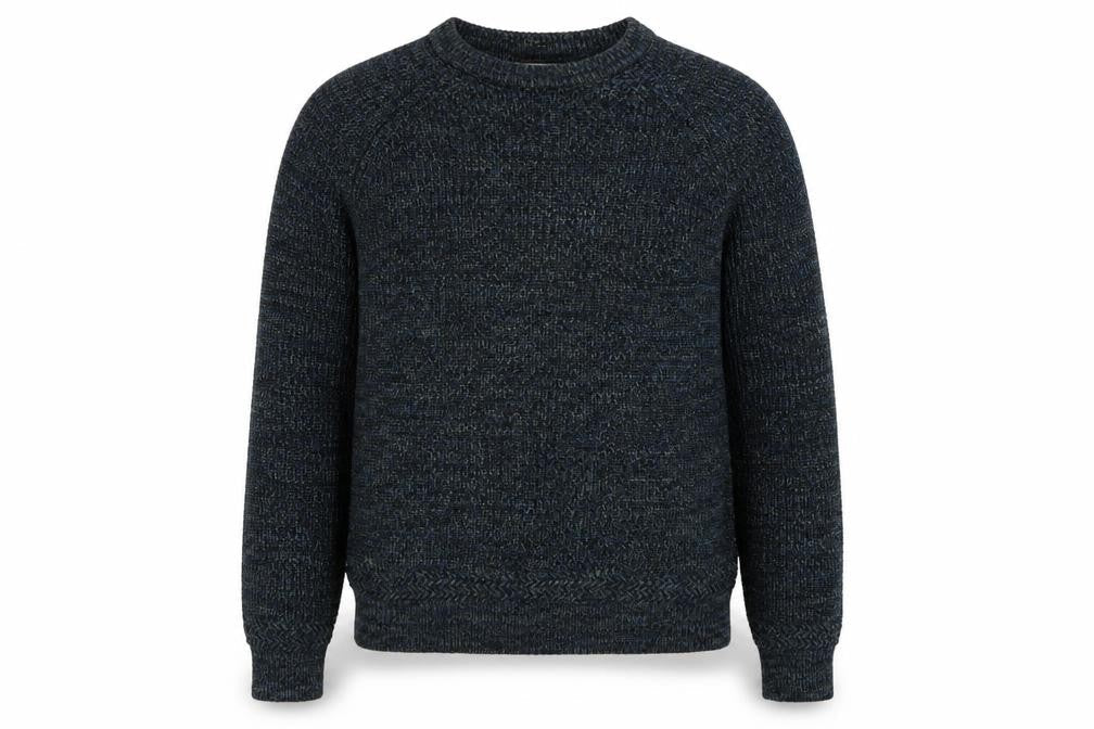 Debenhams Mens Blue Crew Neck  Acrylic Pullover Jumper Size S