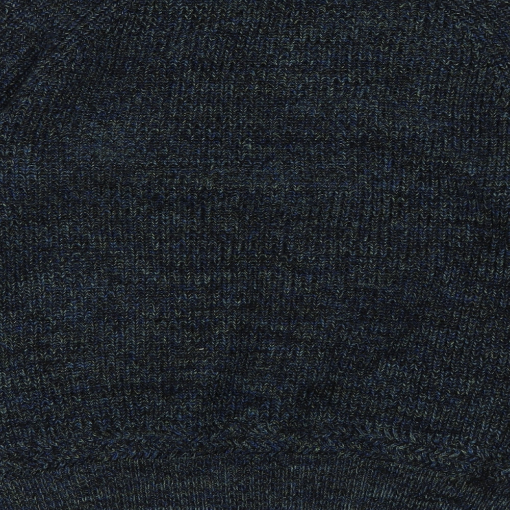 Debenhams Mens Blue Crew Neck  Acrylic Pullover Jumper Size S