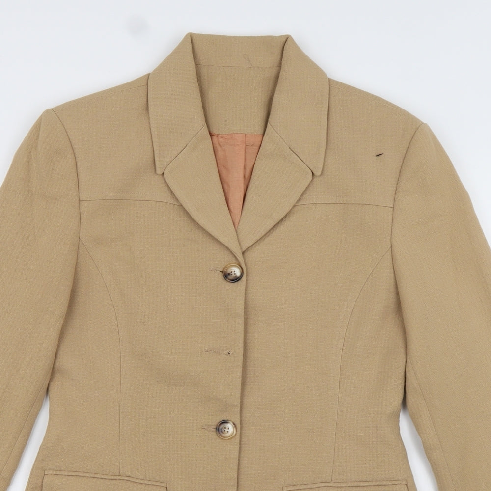 Richards Womens Brown   Jacket Blazer Size 10  Button