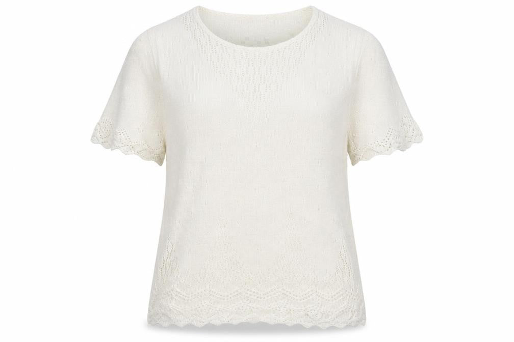 St Michael  Womens White Round Neck  Acrylic Pullover Jumper Size 12