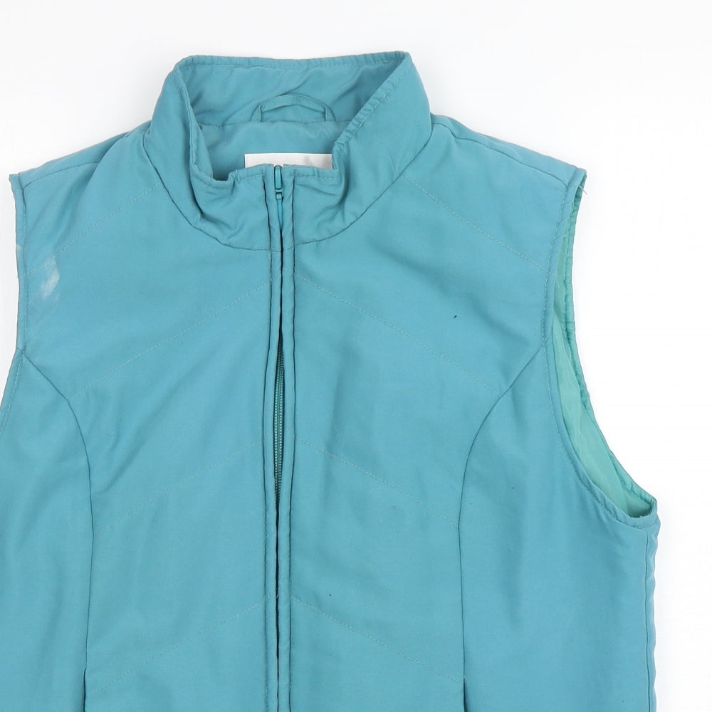 EWM Womens Green   Gilet Coat Size S