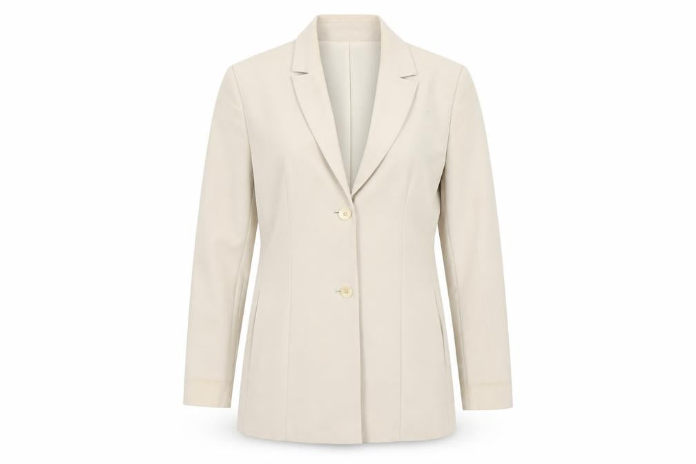 George Womens Beige  Polyester Jacket Suit Jacket Size 10