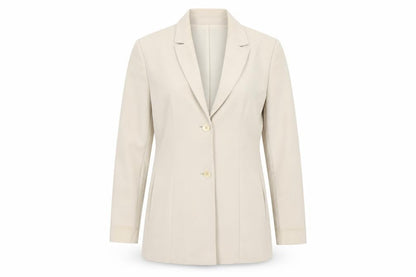 George Womens Beige  Polyester Jacket Suit Jacket Size 10