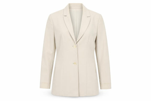 George Womens Beige  Polyester Jacket Suit Jacket Size 10