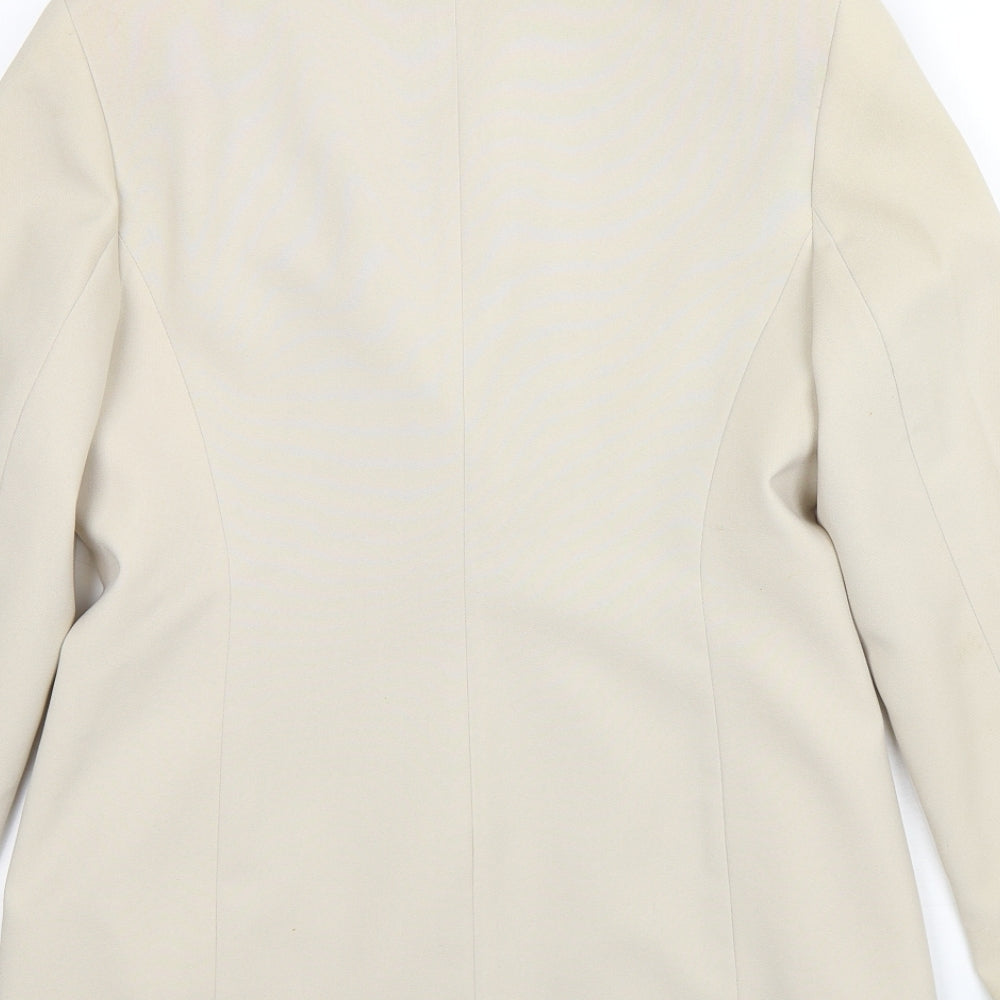 George Womens Beige  Polyester Jacket Suit Jacket Size 10